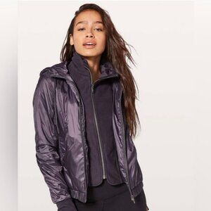 NWOT Lululemon Glyde Scuba Hoodie Jacket Boysenberry Purple Size 4